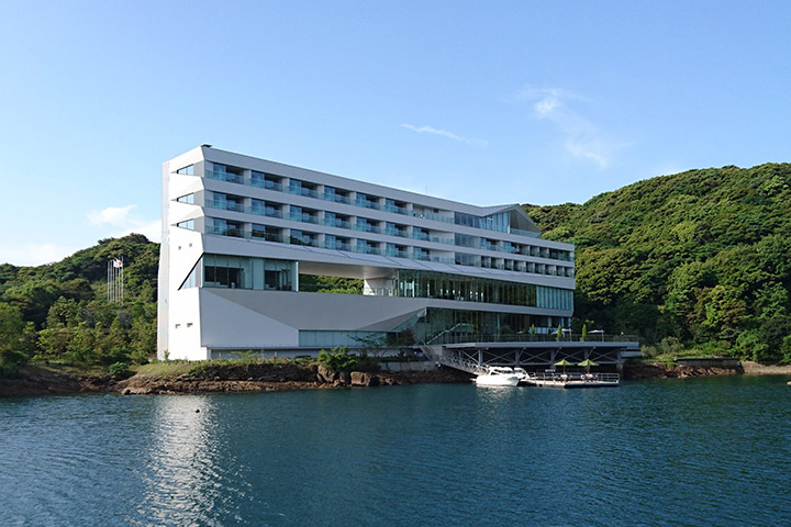 Opening of Oshima Shipyard’s guest house Olive Bay Hotel.